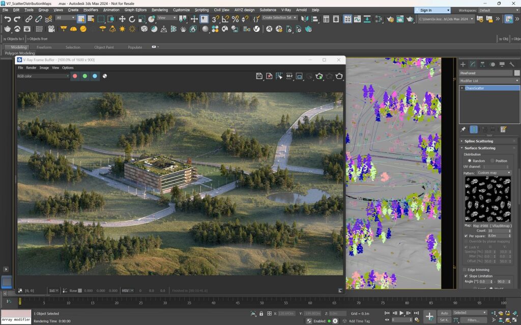 Chaos V-Ray 7 for 3ds Max - Scatter improvements