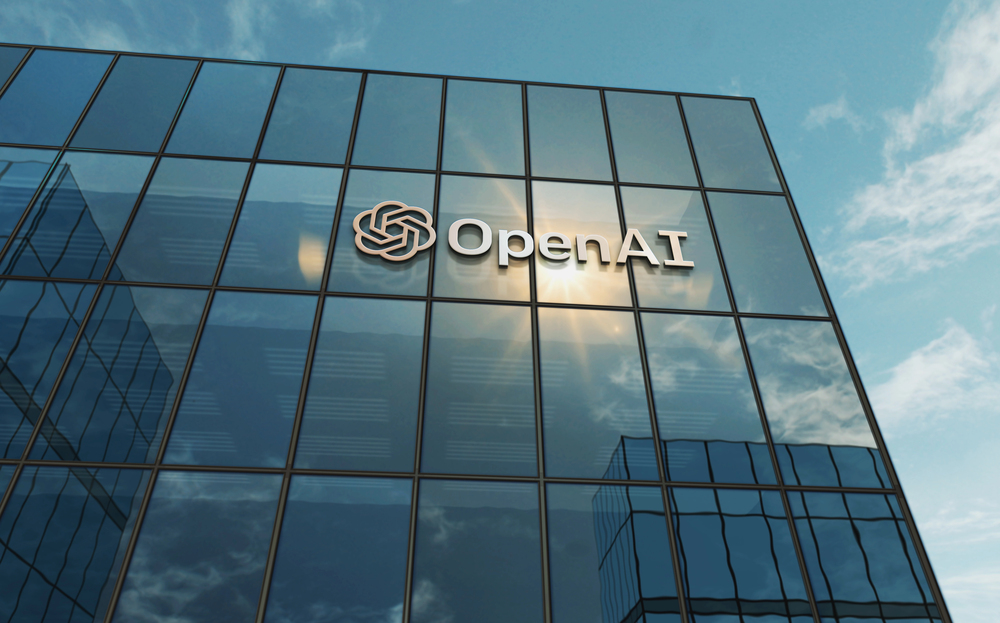 OpenAI - Logo su facciata in vetro