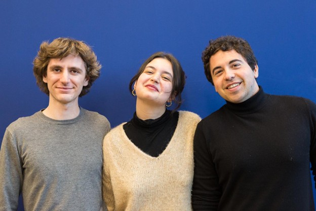 Nella foto, da sx a dx: Riccardo Lapi (CTO), Gea Venneri (CMO), Emanuele Sanfelici (CEO)