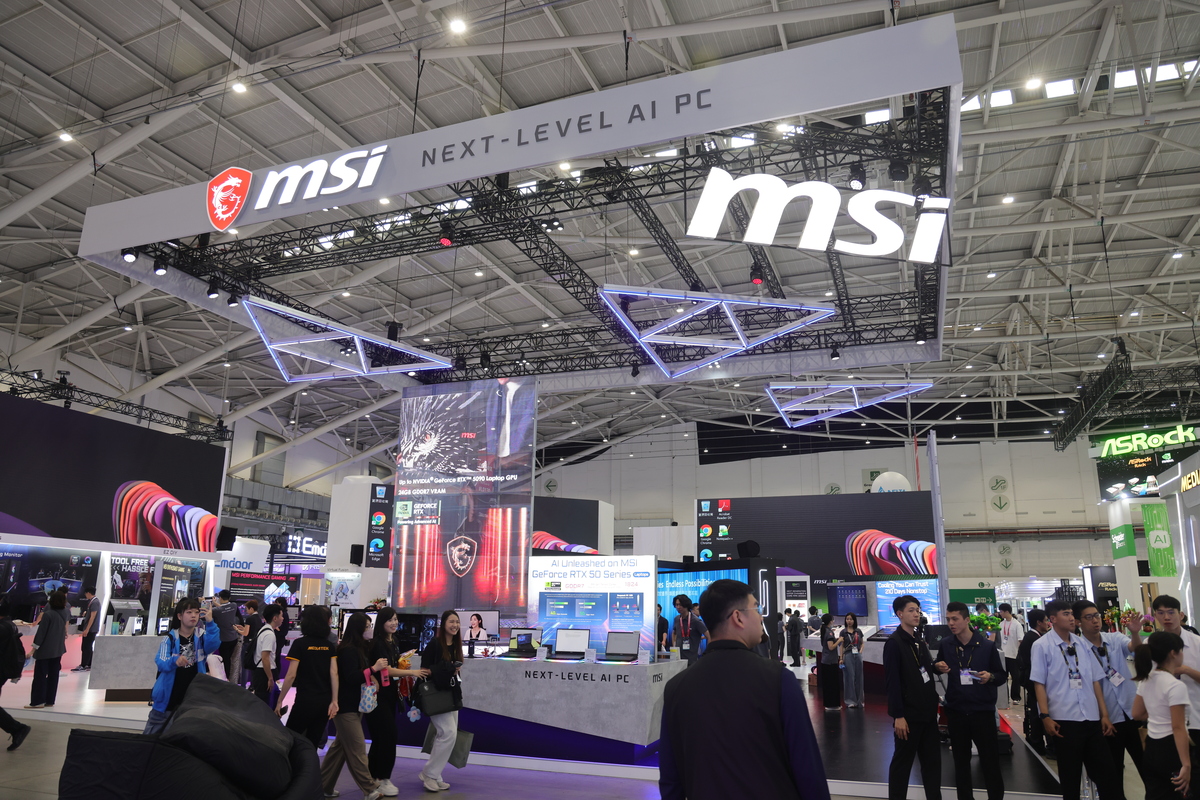 Lo stand MSI al Computex 2025 di Taipei