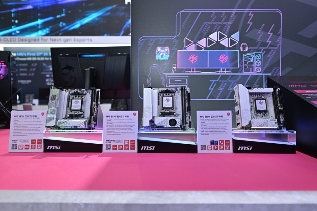 Le schede madri MPG Z890I EDGE TI WIFI allo stand MSI