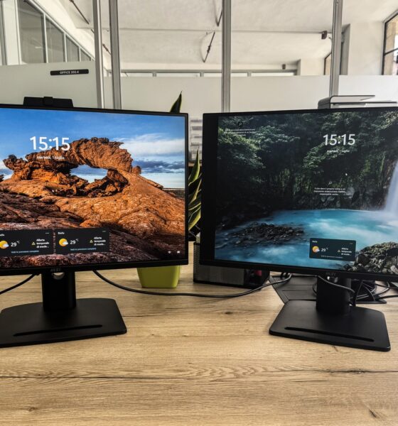 I 2 modelli provati, il PRO MP275QPDG (a sinistra) e il PRO MP275QPG (a destra)