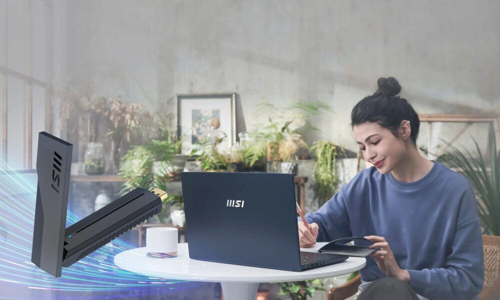Dispositivo msi BE6500 WiFi 7 usb adapter