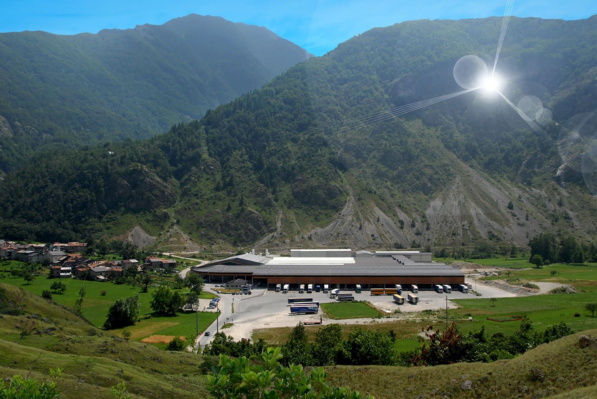 Lo stabilimento di Acqua Sant'Anna Spa