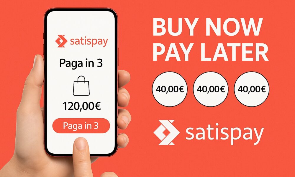 Paga in 3 di Satispay