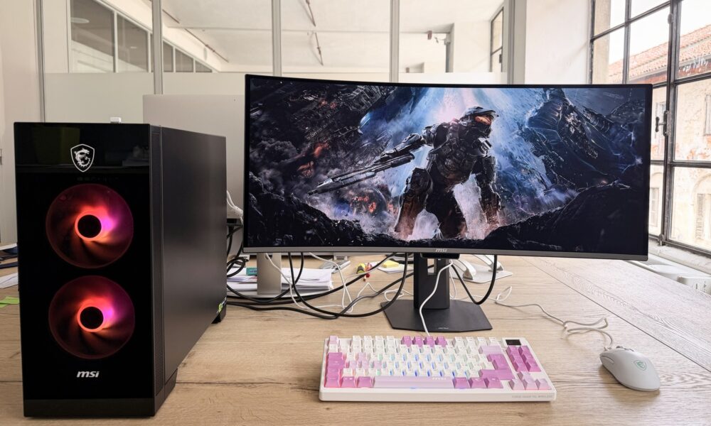 La postazione gaming completa di msi